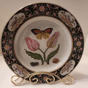 Chinese Antique Hua Rong Tang Zhi Bird Plate.